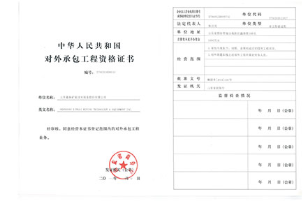 Chinese Government and Foreign International Contracting Project Qualifications